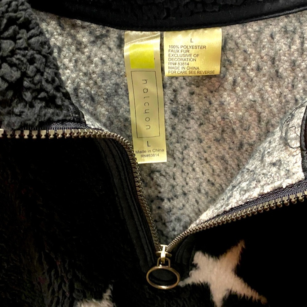 Halogen Star Plush Teddy Qtr Zip ⋆｡˚ ☁︎ ˚｡⋆｡˚☽˚｡⋆ - Picture 2 of 7